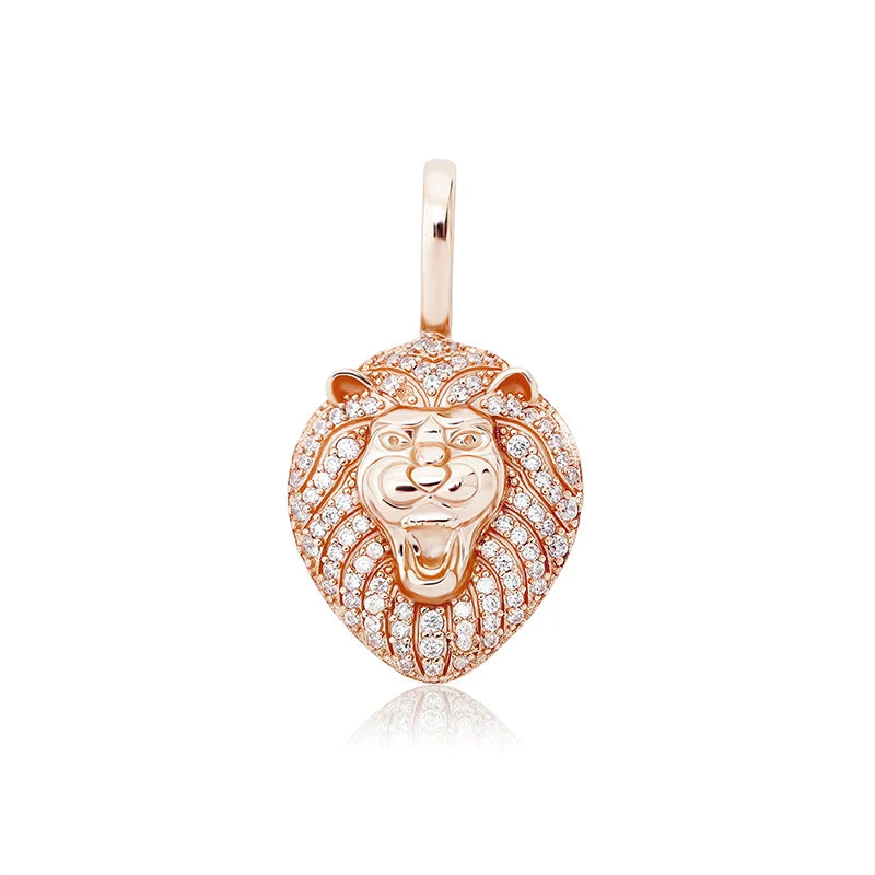 JINAO New 100% 925 Sterling Silver Lion Pendant High Quality CZ Women's Necklace Hip Hop Fashion Delicate Jewelry For Gift
