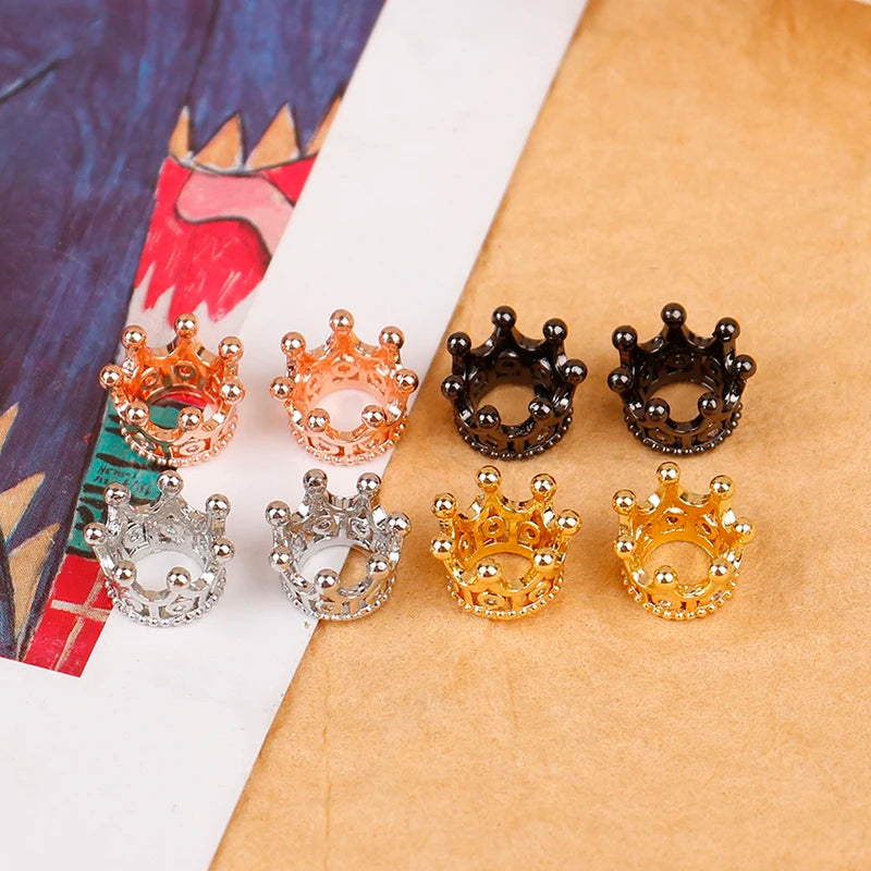 2 Pcs Mini Metal Crown Wedding Romantic Pearl Garland Girls Hair Ornaments Favors Party Children Fashion Jewelry Gift