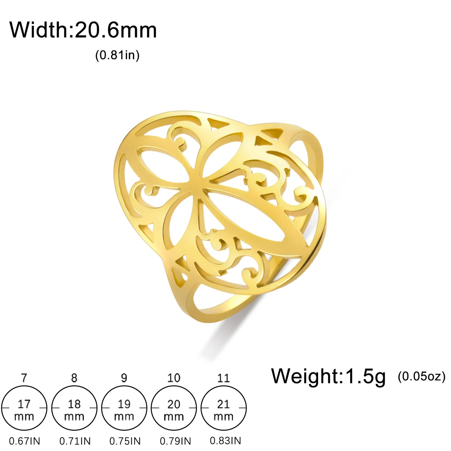 Amaxer Stainless Steel Witch Knot Celtic Knot Pentacle Rings for Women Witchcraft Protection Jewelry Christmas Vintage Gifts