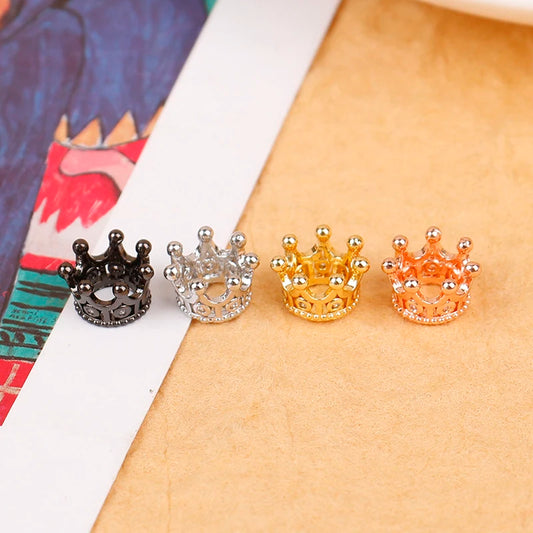 2 Pcs Mini Metal Crown Wedding Romantic Pearl Garland Girls Hair Ornaments Favors Party Children Fashion Jewelry Gift