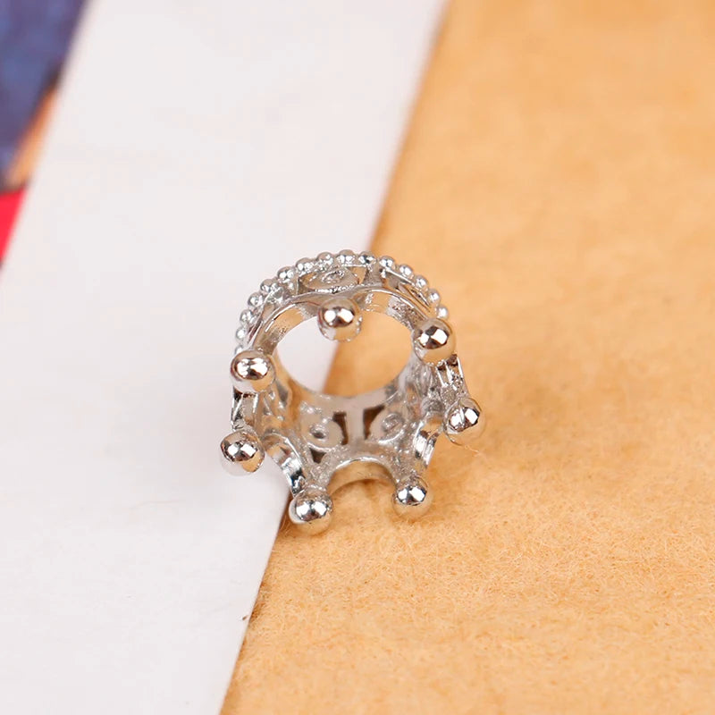 2 Pcs Mini Metal Crown Wedding Romantic Pearl Garland Girls Hair Ornaments Favors Party Children Fashion Jewelry Gift