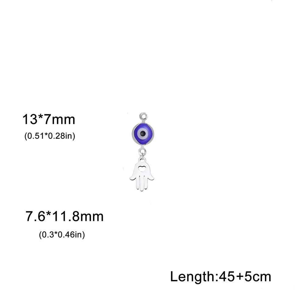 Double Amulet Protection Witch Knot Pentagram Tetragrammaton Charms Stainless Steel DIY Amulet Jewelry Wholesale