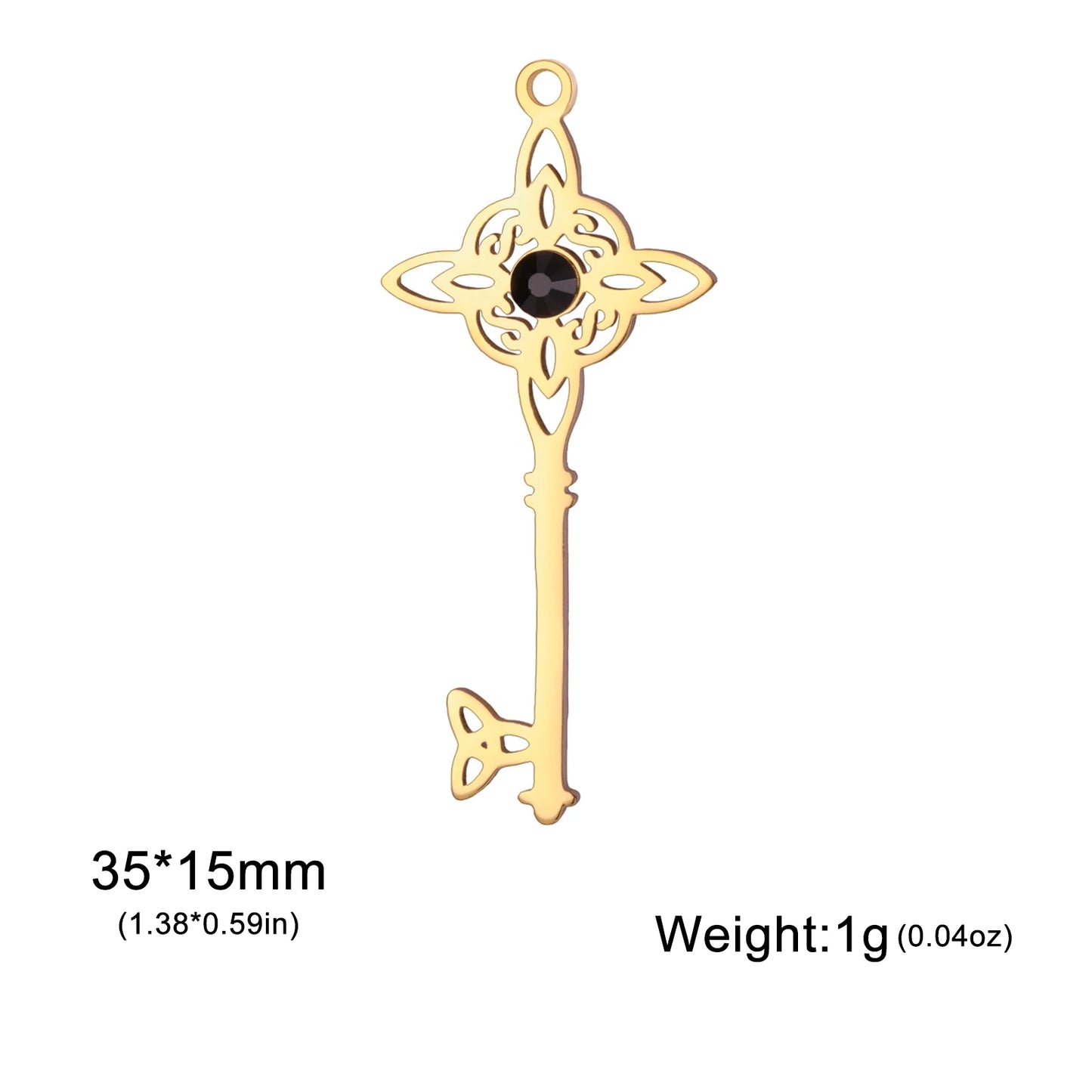 Double Amulet Protection Witch Knot Pentagram Tetragrammaton Charms Stainless Steel DIY Amulet Jewelry Wholesale