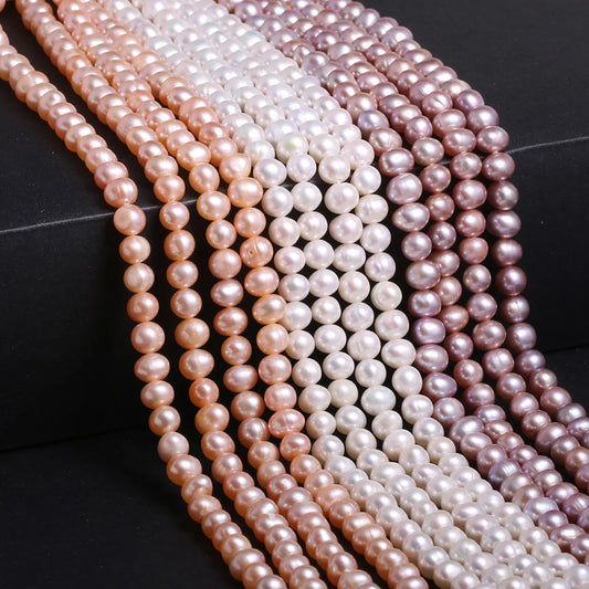 Natural Freshwater Pearl Beads High Quality Potato-shaped Punch Loose Beads for Make Jewelry DIY Bracelet Necklace Accessories