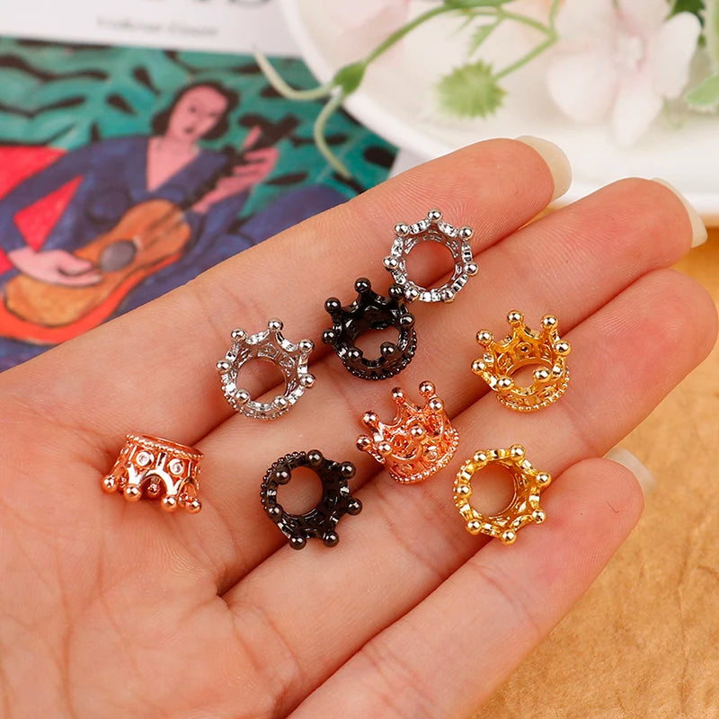 2 Pcs Mini Metal Crown Wedding Romantic Pearl Garland Girls Hair Ornaments Favors Party Children Fashion Jewelry Gift