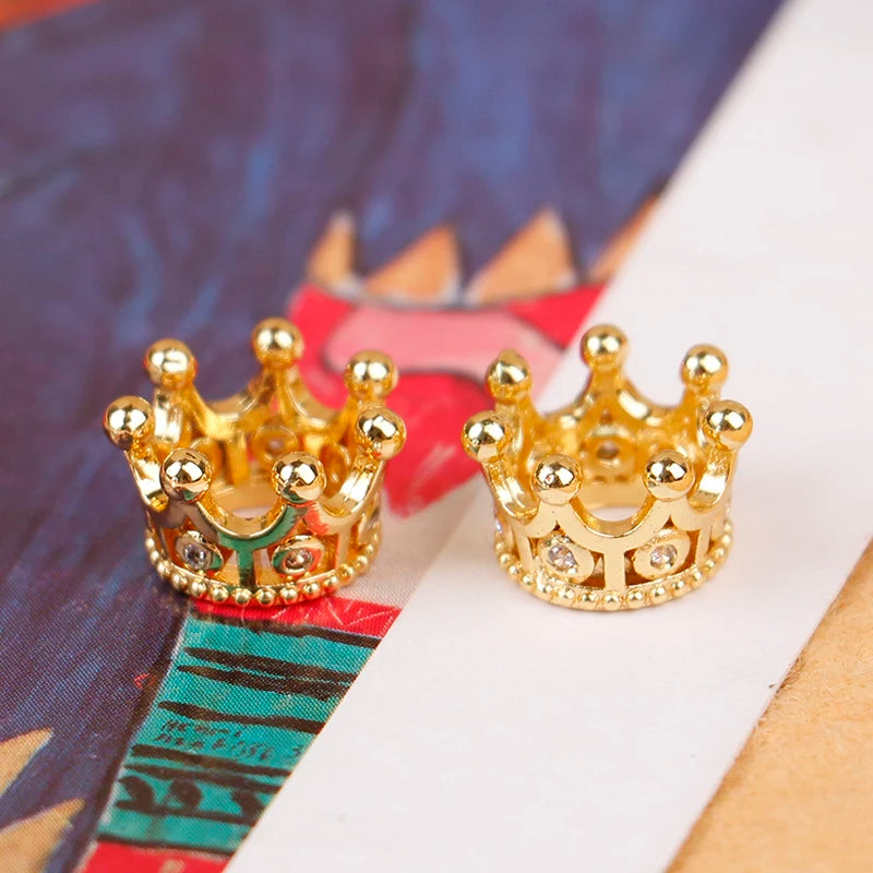 2 Pcs Mini Metal Crown Wedding Romantic Pearl Garland Girls Hair Ornaments Favors Party Children Fashion Jewelry Gift