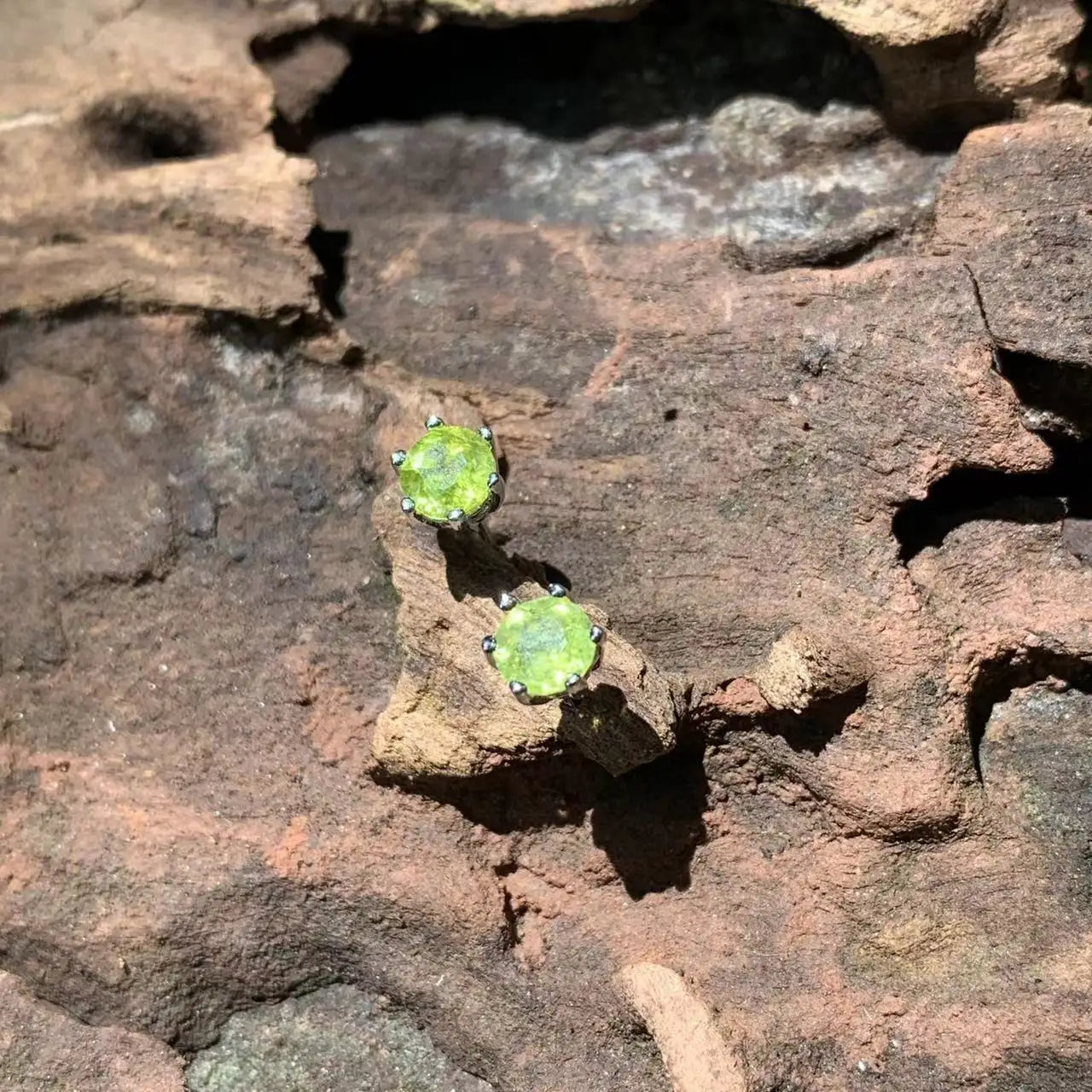 4MM Natural Peridot 925 Sterling Silver Stud Earrings For Women Jewelry Gift Simple Peridot Jewelry Green